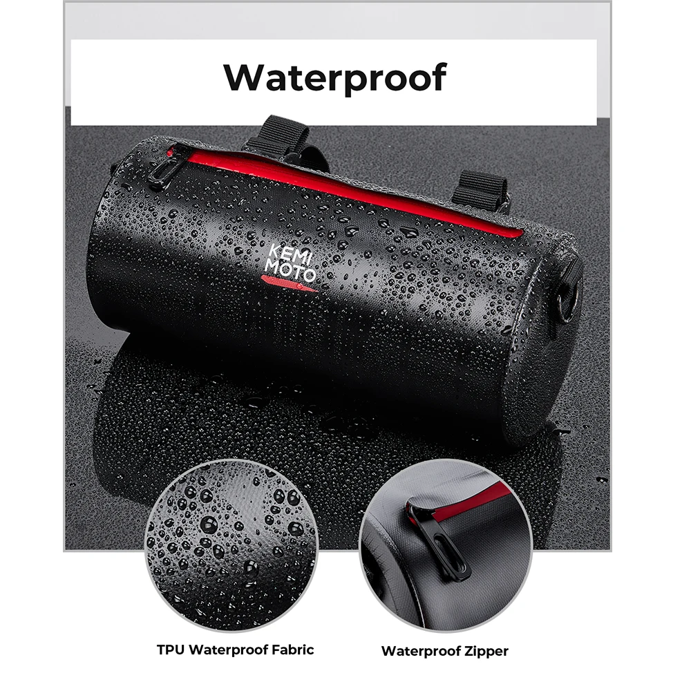 

Motorcycle Tool Bag Universal Handlebar Bag Saddlebag Waterproof Roll Barrel Racing Tail Storage Bags Backpack For BMW R1200GS