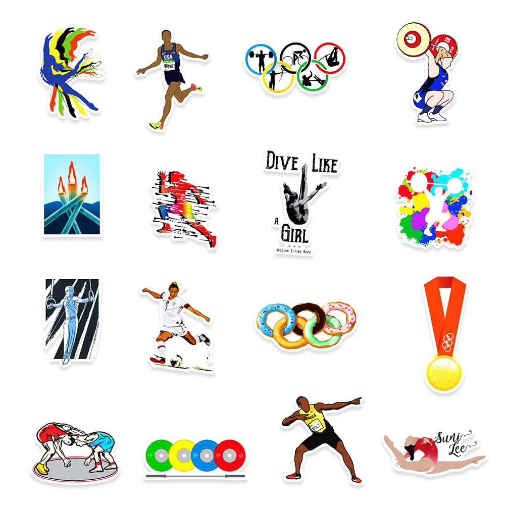 50 шт. водонепроницаемые наклейки для чемоданов и велосипедов | Дом сад