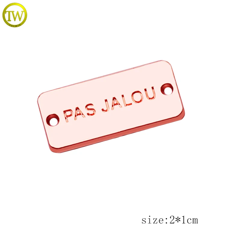 Модный персональный именной дизайн купальный аксессуар металлическая бирка