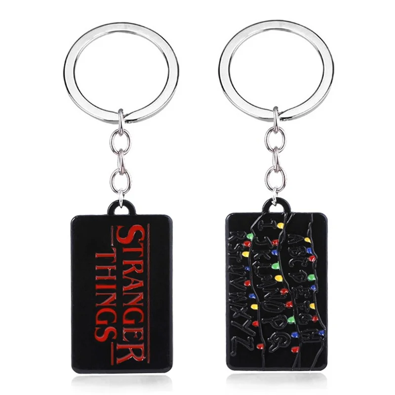 

Stranger Things Cosplay Letter Keychain Alphabet Light Wall Charms Key Ring Alloy Pendant for Women Men Jewelry Gift Accessories