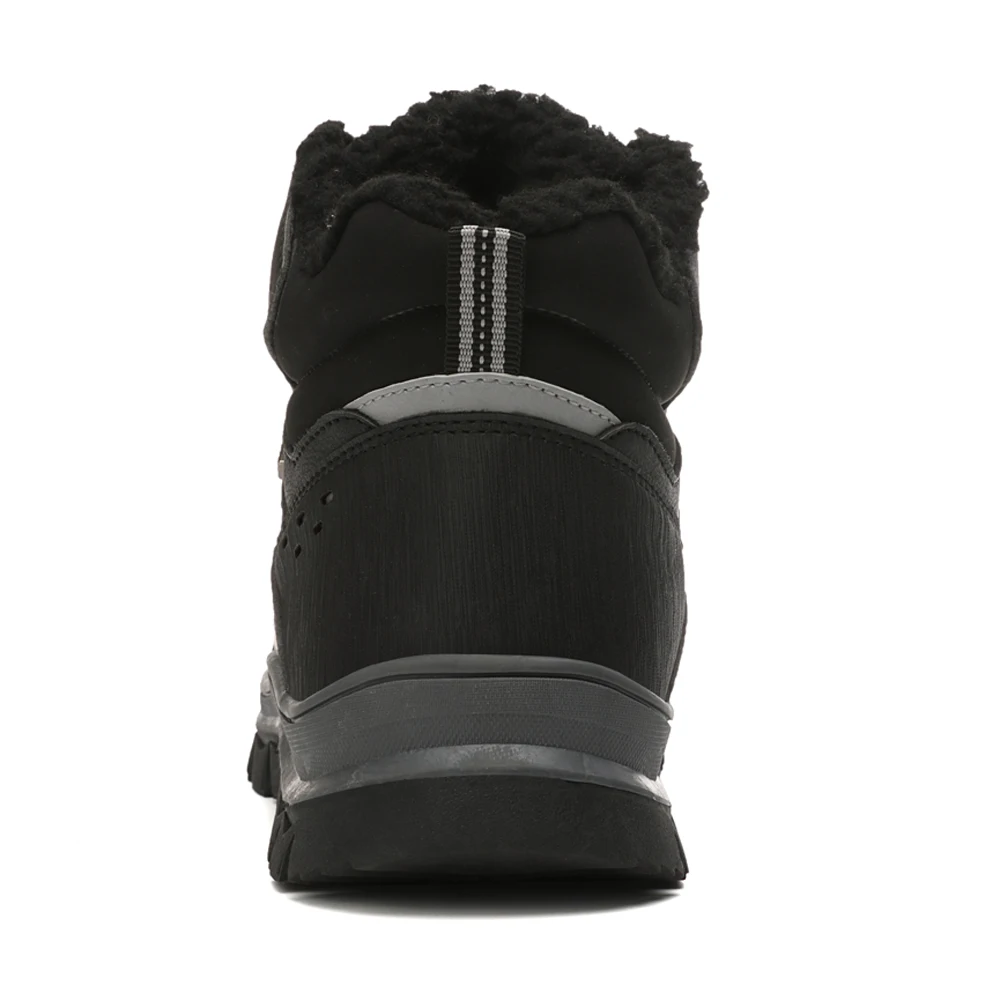 Зимние ботинки Мужская зимняя обувь Теплая Уличная нескользящая из замши