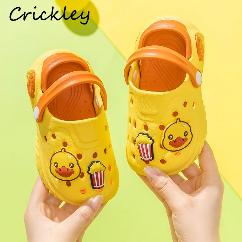 

Summer Cartoon Dinosaur Children Slippers EVA Soft Boys Girls Outdoor Slippers Non Slip Kids Beach Clogs Toodler Shower Slipper