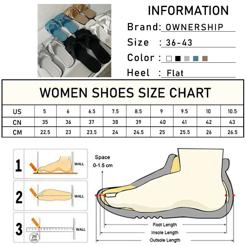 

2021 Women Knot Slippers Female Summer Square Toe Slides Ladies Leisure Solid Flats Fashion Woman Casual Shoe Big Size Footwear