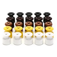 5pcslot for wall wiring high frequency 5 colors electric porcelain ceramic insulator ceramic insulators porcelain insulator
