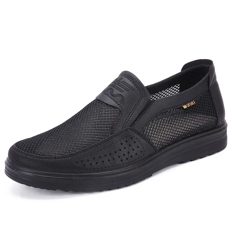 

Новая мужская повседневная обувь, мужские Летние Стильные сетчатые лоферы на плоской подошве, очень удобные мокасины, Shoes38-48