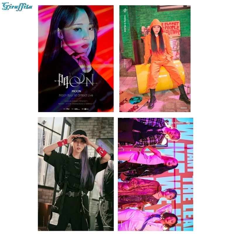 

54pcs/set Kpop MAMAMOO Lomo Card Photocard HD Photo Print Album Photocard Collection Of Homemade DIY Card Sets For Fans Gifts