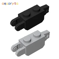 aquaryta 20pcs technology building blocks parts hinge brick 1x2 compatible with 30386 assembles particles diy toys for teens