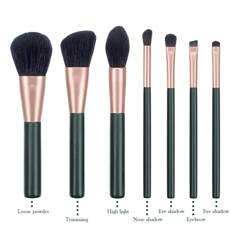 

Professional Loose Powder Shadow 7 Pcs/set Makeup Brushes tools Highlight Eyeshadow Eyeliner Brush Make Up