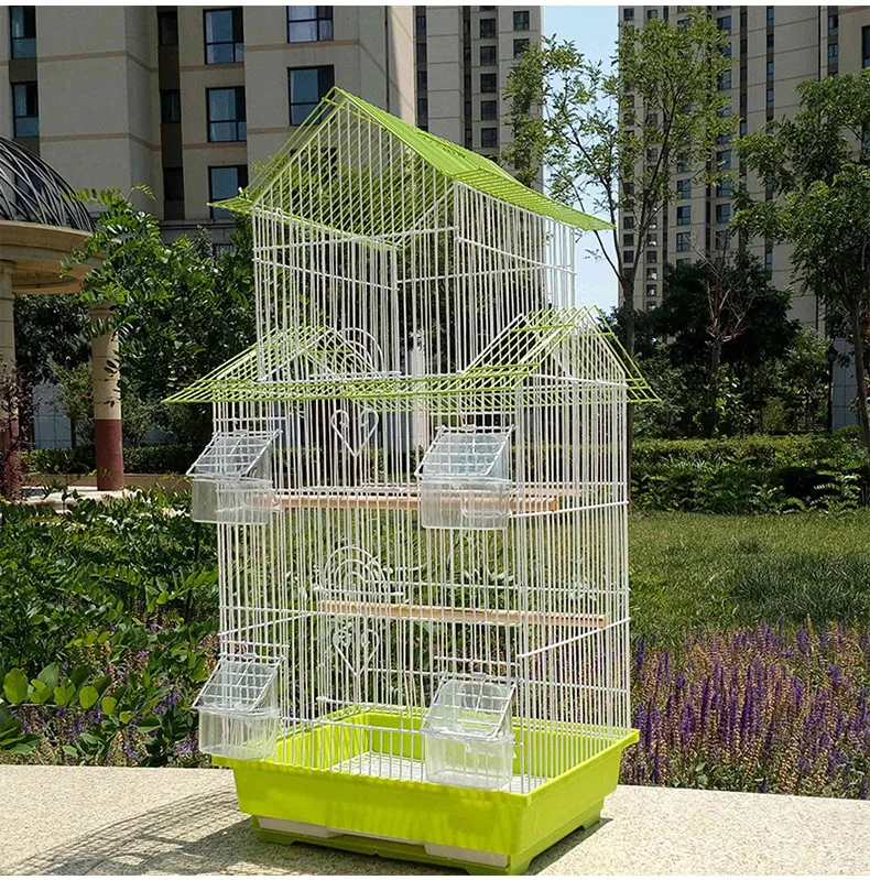 

Parrot Cage Luxury Large Bird Cage Starling Cage Large Metal Peony Wren Breeding Cage Nest Iron Large Bird Cage Pigeon Supplies