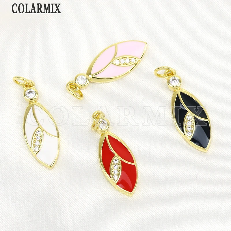 

12 шт., эмалевые подвески для ювелирных изделий, 7618