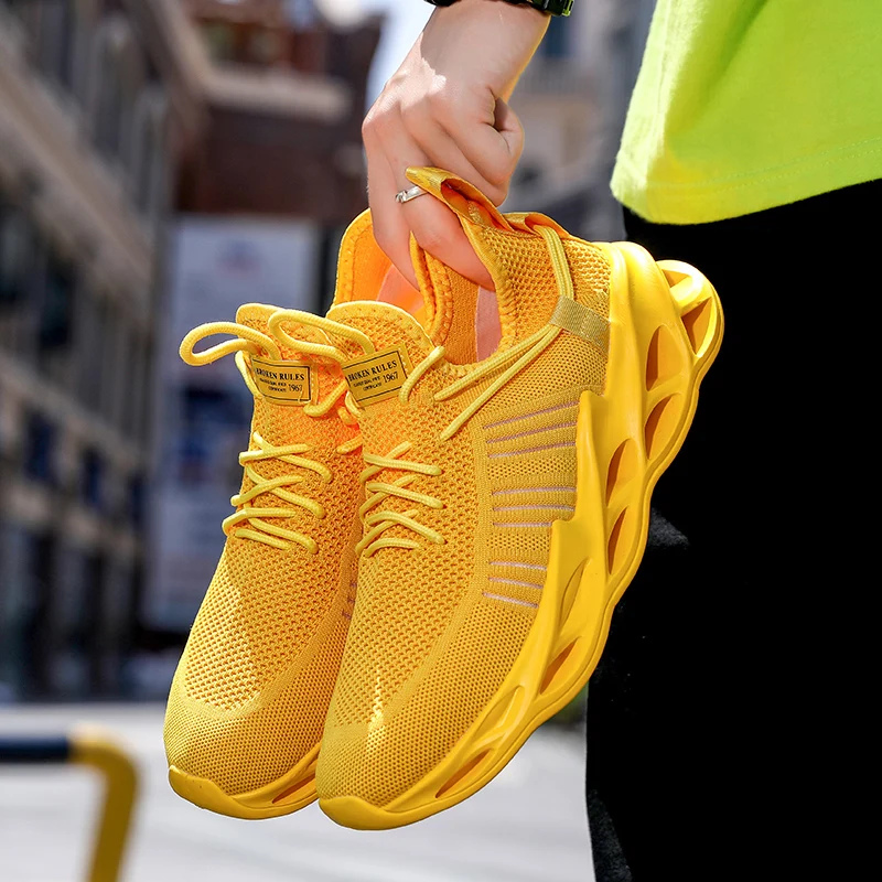

Zapatos Transpirables Hombre Breathable Sneakers Man Men's Summer Shoes Mesh Men Red Running