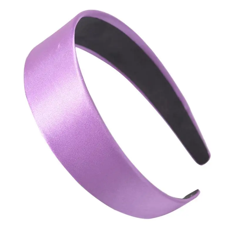 

Wide-brimmed Satin Headband Women Plastic Candy Color Fashion Women Hairband Summer Hair Loop Girls Hair Accessories
