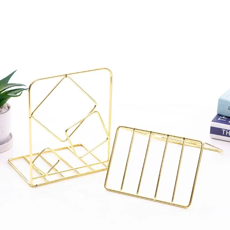 2 шт. квадратный/круглый рабочий стол частей (по обеим сторонам) золото/розовое