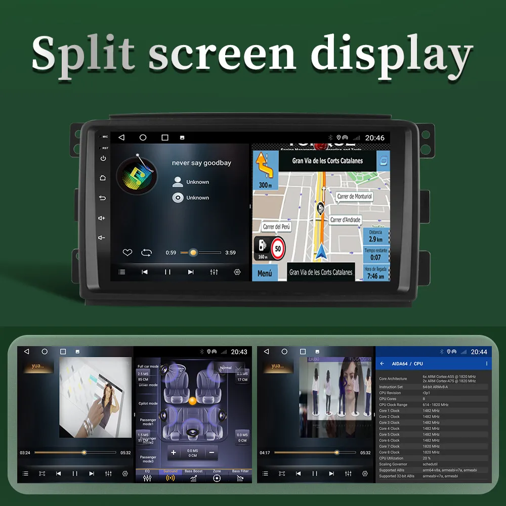 Автомобильный радиоприемник на Android 10 0 DSP видеоплеер 8 ядер мультимедийная