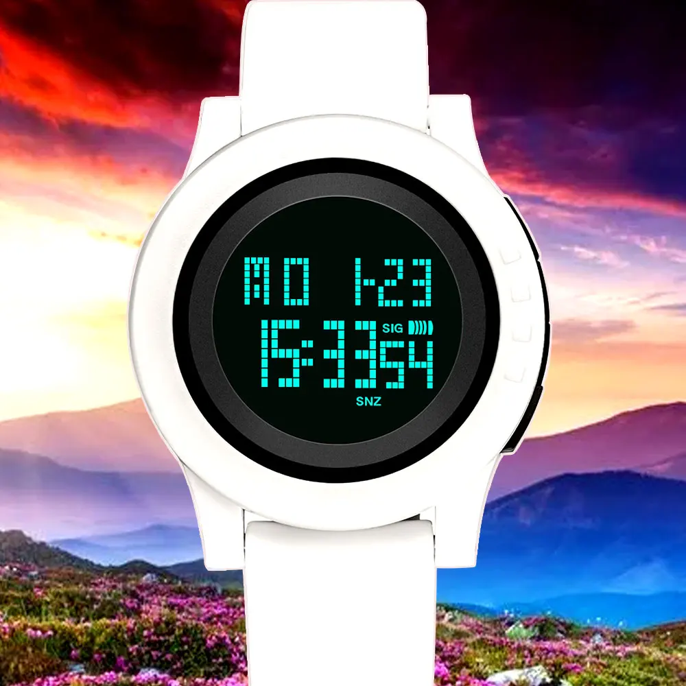 Часы PANARS Мужские Цифровые устойчивые к плаванию спортивные с пластиковым