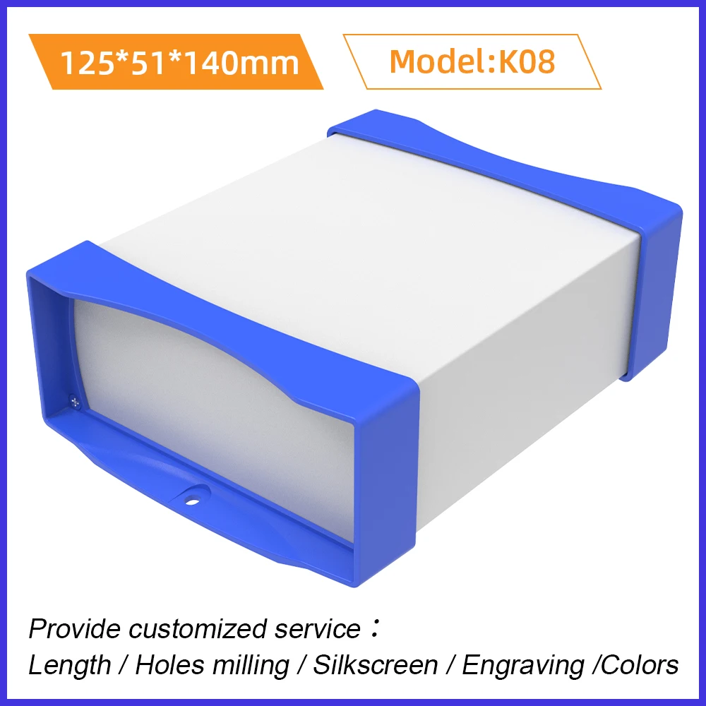 

Wall Mounting Plastic Housing Custom Electronic Wall Mounting Box Extrusion Housing K08 125*51mm