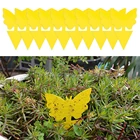 Клейкая доска в форме желтой бабочки, двусторонняя клейкая лента для насекомых, наклейки в виде жуков и мух, Ловец снов, 10 шт.