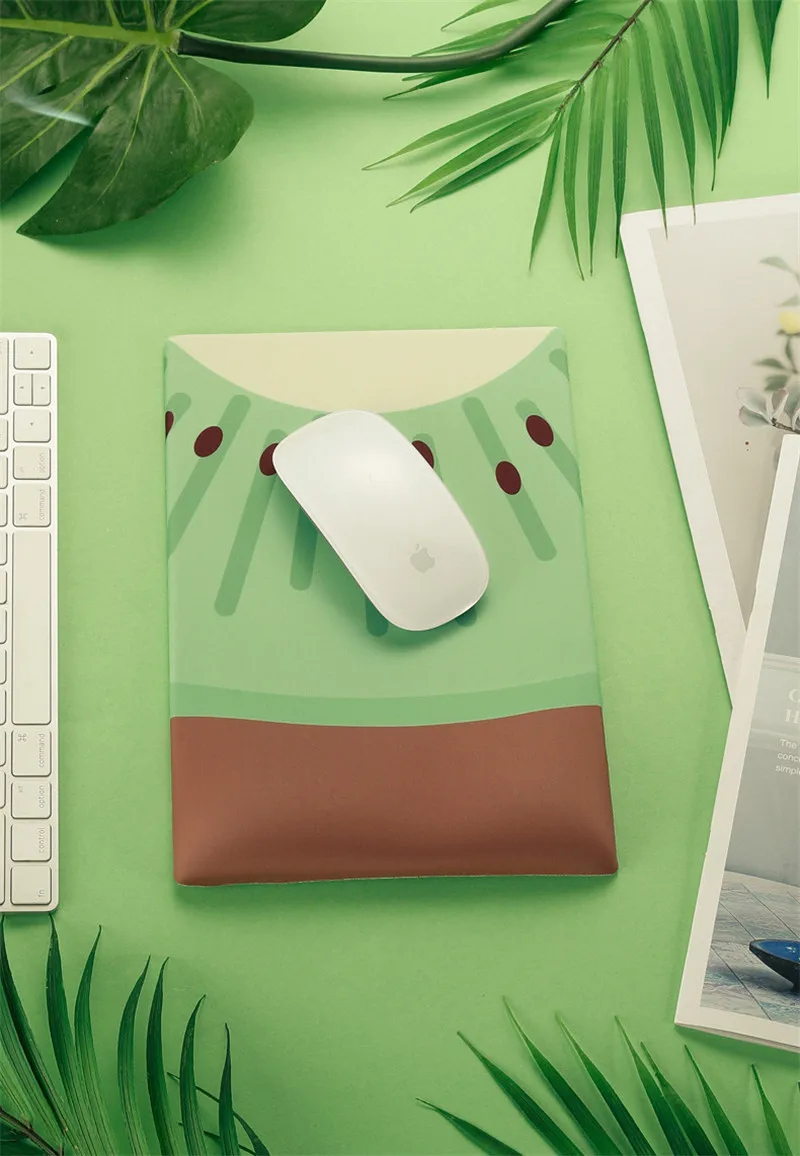 

Kiwi Fruit Mousepad Soft 3D Wrist Rest Silicone Gaming Mouse Pad Cute Office Thickened Keyboard Otaku Computer Table Desk Mat