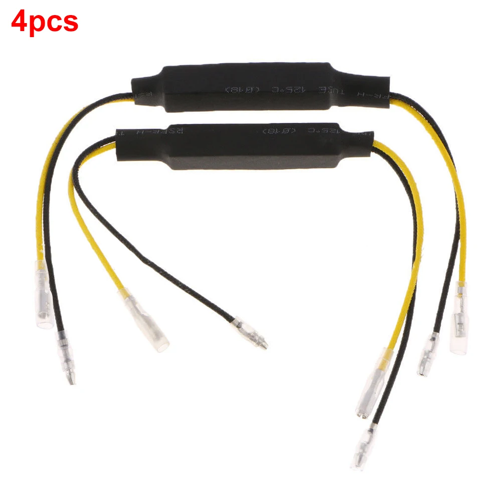 

4pcs Portable Repair Motorcycle Accessories LED Resistors Cable Durable Spared Turn Signal For Indicators Decoder Resistance