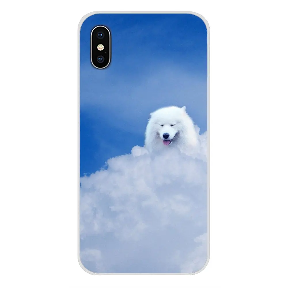 Белый самоед собака прекрасный прозрачный чехол из термополиуретана с Чехлы для