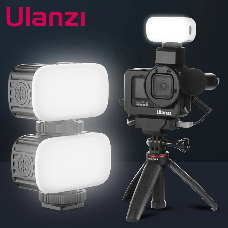 Светодиодный мини-светильник Ulanzi VIJIM VL30 5600K 340LUX для видеосъемки GoPro светильник Mod