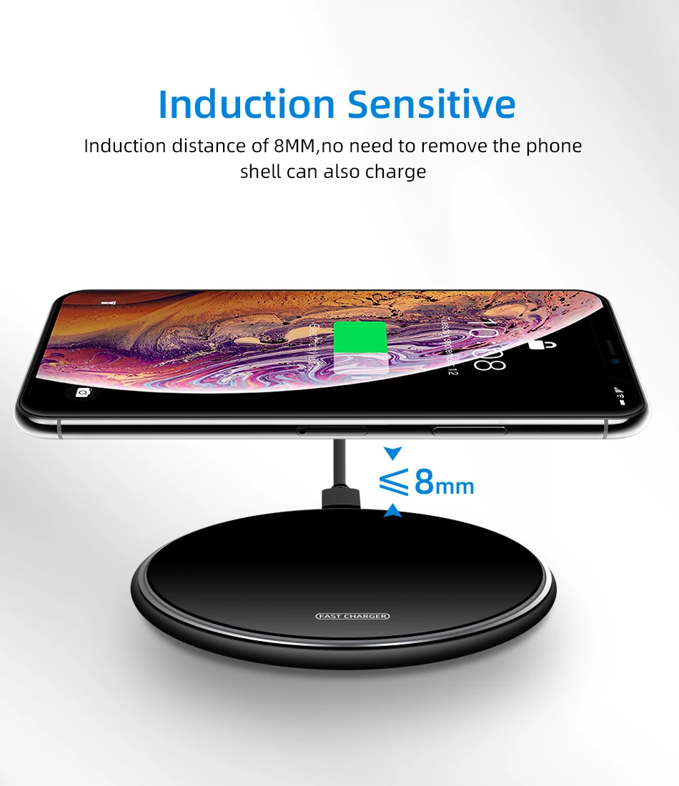 15w qi quick charge wireless charger type c qc 3 0 mobile phone charging station for iphone 11 pro xs xr x 8 samsung s9 s10 s20 free global shipping