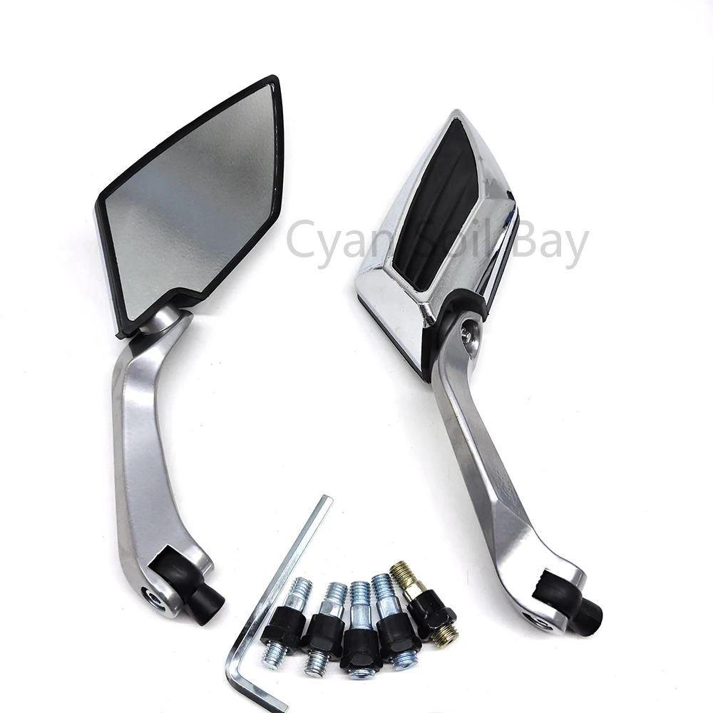 Универсальное зеркало заднего вида для мотоцикла алюминиевое мотоцикла|Боковые