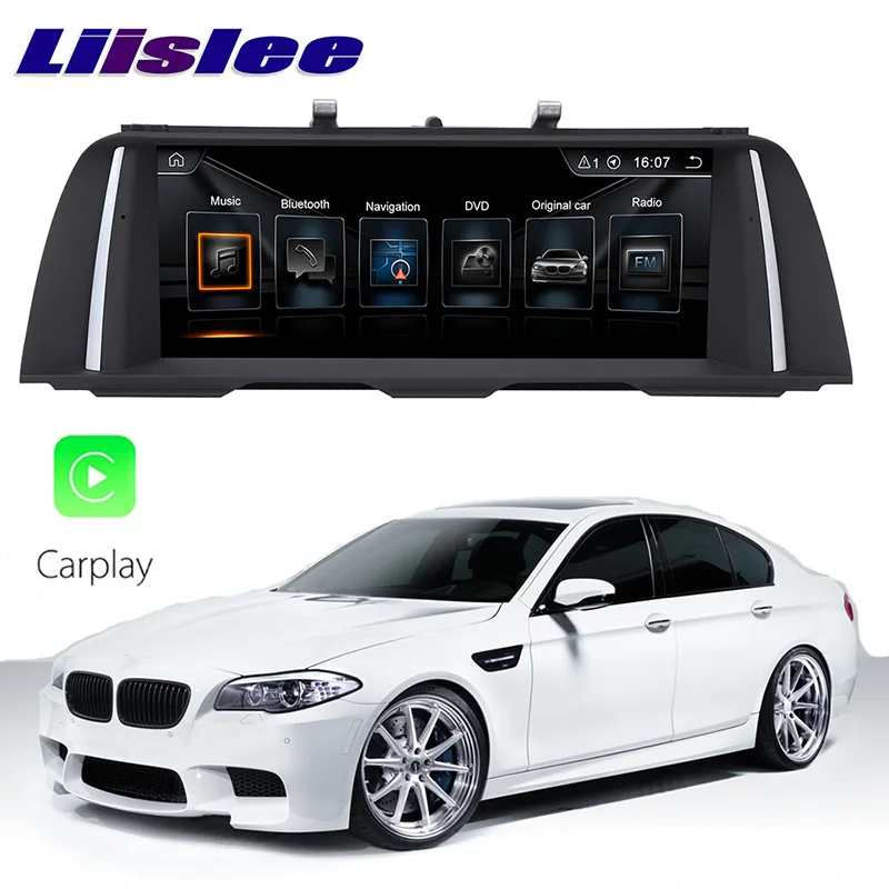 LiisLee Автомобильный мультимедийный GPS аудио Hi Fi Радио стерео для BMW 5 серии F10 F11 2010 ~