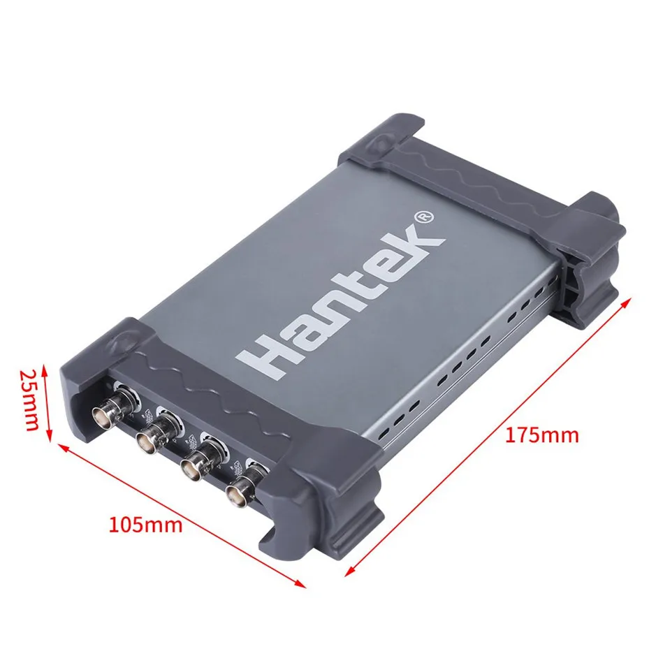 Осциллограф Hantek 6074BD USB 4 канала 70 МГц Osiclloscope цифровой ПК портативный осциллограф +