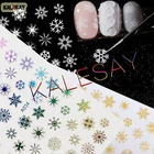 Рождественская наклейка для дизайна ногтей Снежный цвет мечты наклейка для ногтей красная Золотая Серебряная наклейка для маникюра наклейки для ногтей дизайнер