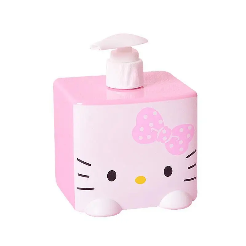 hello kitty toilet bathroom shampoo shower gel empty bottle push type large capacity cosmetic lotion hand sanitizer sub bottled free global shipping