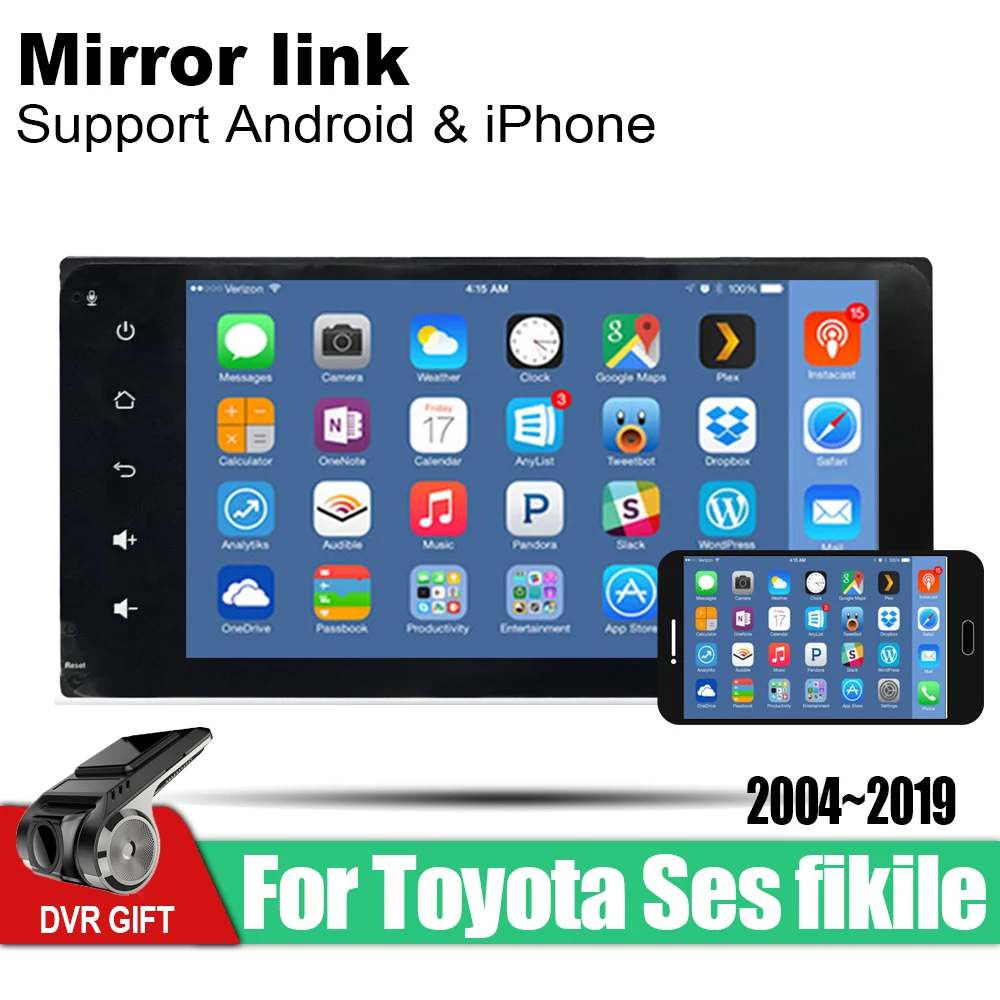 ZaiXi Android автомобильный GPS мультимедийный плеер для Toyota Ses fikile 2004 ~ 2019 навигационный