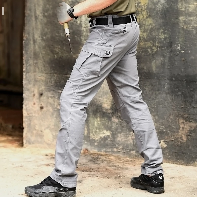 Men's M3 Waterproof Tactical Military Pants SWAT Special Army Combat Cargo Multi Pocket Rip-stop Cotton Long Trousers 2XL | Спорт и