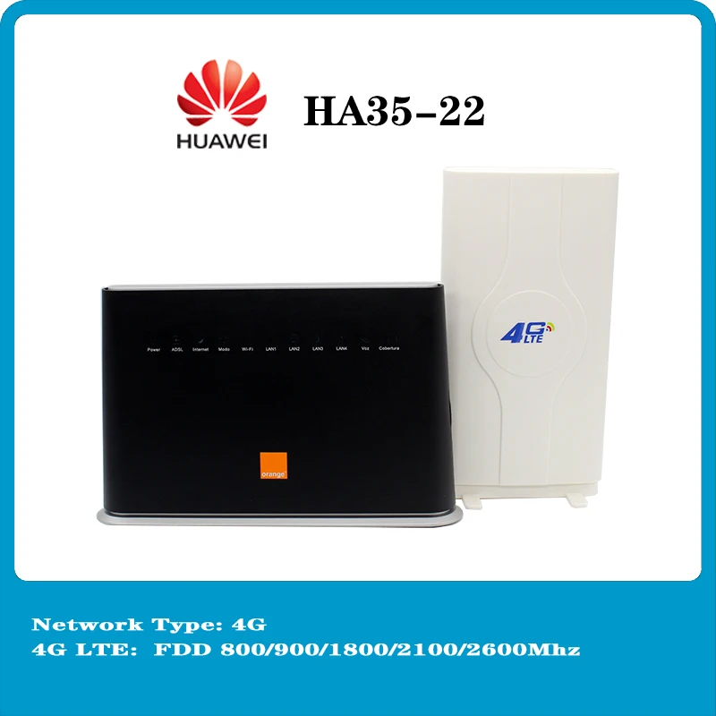 

Unlocked Used Huawei HA35 4G Wireles Router 4G LTE 300Mbps wfi router with Antenna PK B612 B525