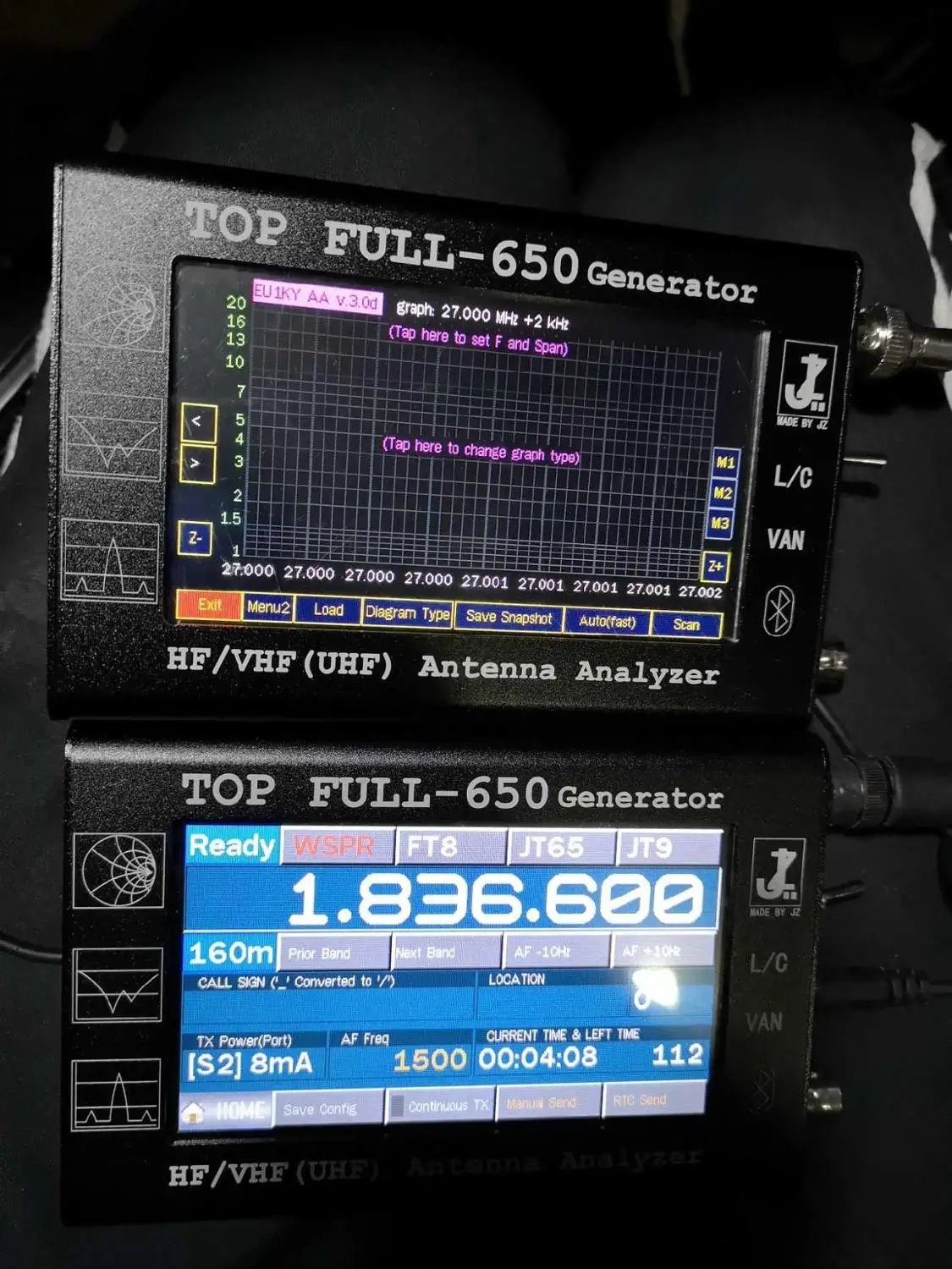 HF/VHF/UHF 4 3 &quotсенсорный ЖК дисплей 0 1 1300 МГц ГГц ANT SWR портативный антенный
