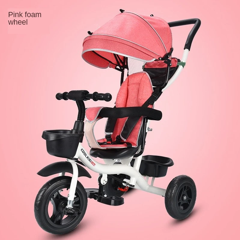 Super Light Fold Baby Stroller Can Sit and Lie Down High Landscape Two-way Cart Walk The Baby Artifact