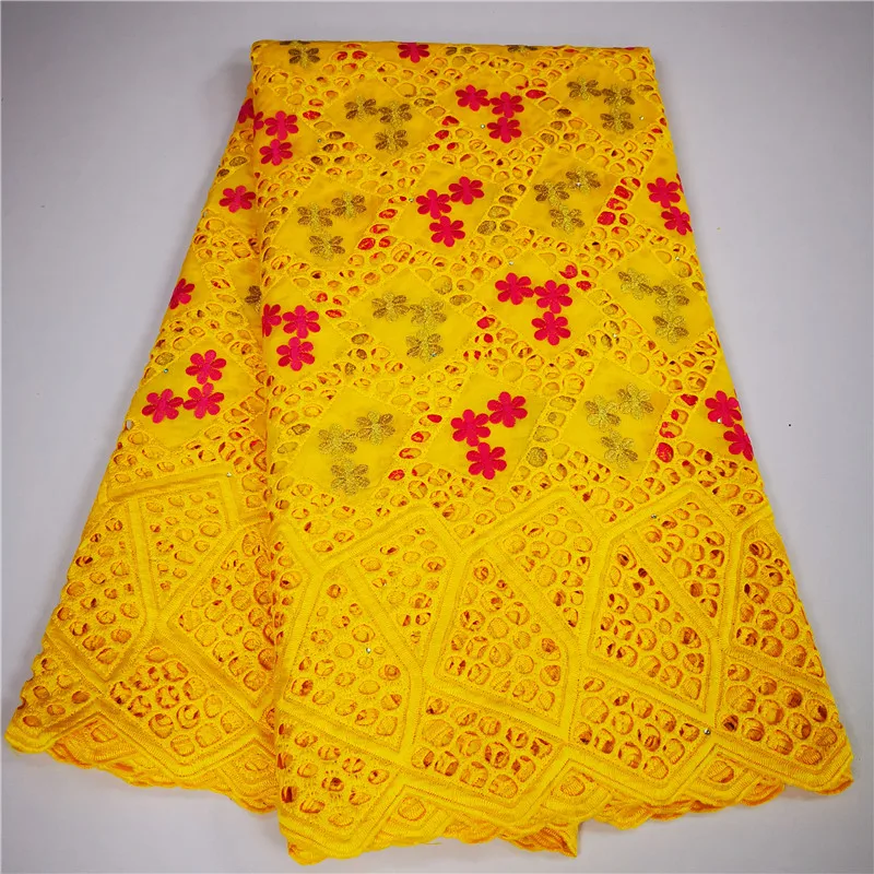 Лидер продаж африканская кружевная ткань 100% хлопковое кружево швейцарская вуаль