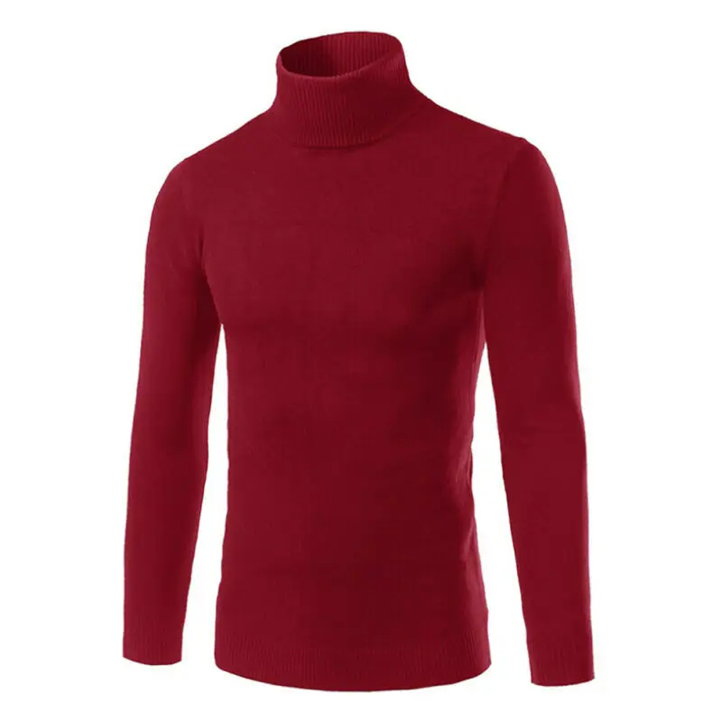 

Mens Thermal Cotton Turtle Roll Neck Skivvy Turtleneck Sweater Stretch Shirt New