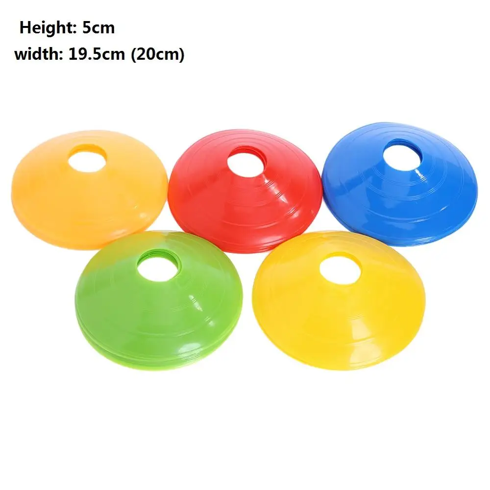 

50pcs/lot Football Training Cones Marker Discs Soccer High Quality Sports Saucer Entertainment 20cm PVC Sports Accessories