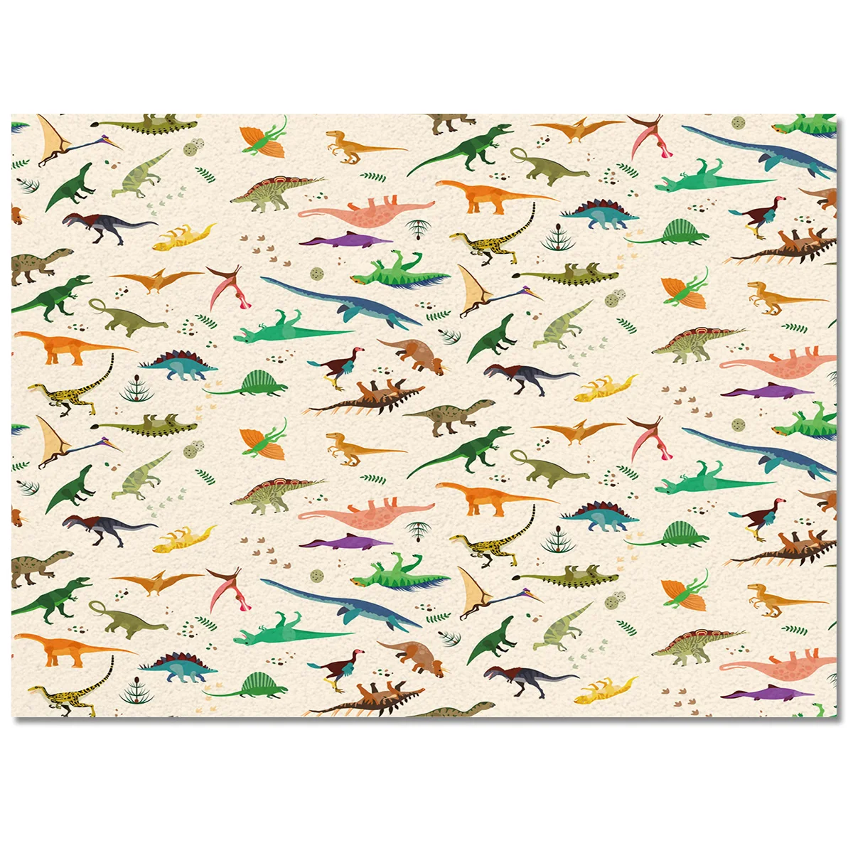 Красочный динозавр искусственные дверные коврики коврик для гостиной спальни