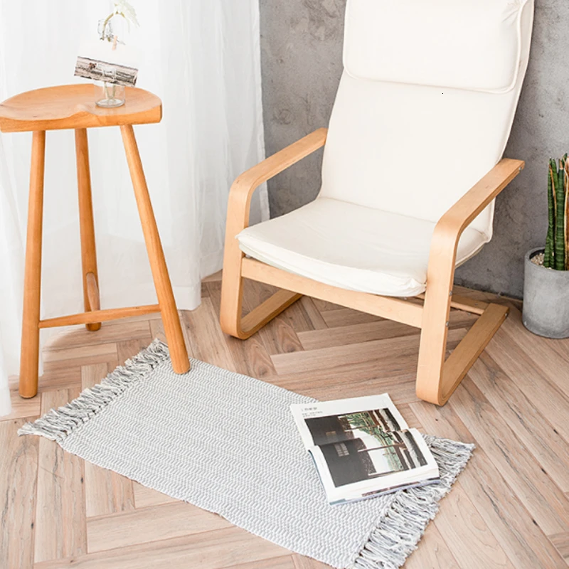 Ретро-ковер для дивана гостиной спальни ковер хлопок кисточки окрашенная пряжа