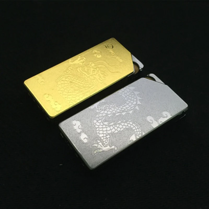 Винтажная рельефная Зажигалка для струйных колес Облако дракон портативная сигарета дым надувная Классическая Бутановая металлическая газовая зажигалка