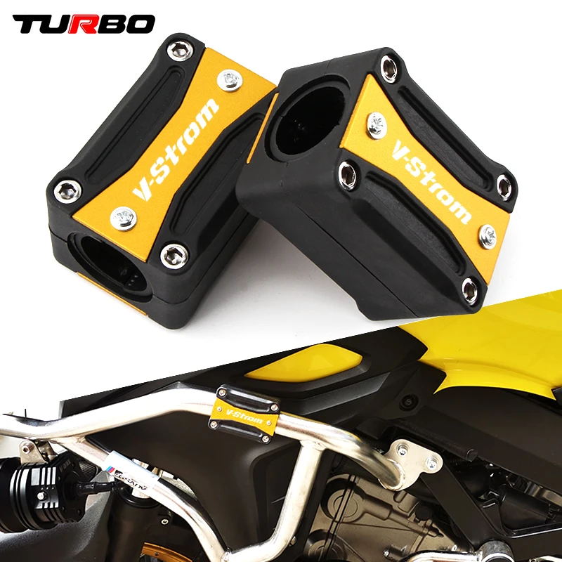 

Новинка для SUZUKI V-дополнительный 650/DL650 1000/DL1000 250/DL250 защита двигателя мотоцикла защита Бампера декоративный блок полоса красного цвета