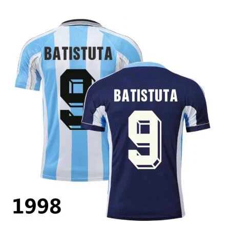 

1998 Batistuta Retro T-Shirt Home And Away Foolball Shirts In Stock 1998 1999 Retro Fiorentina