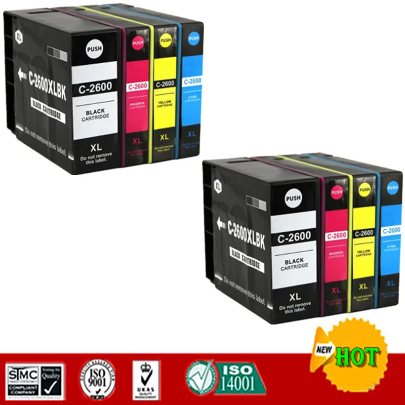 

Compatible Ink cartridge for PGI2600 PGI-2600 PGI 2600 full Pigment ink for Canon MAXIFY Ib4060 MB5060 MB5360 etc.