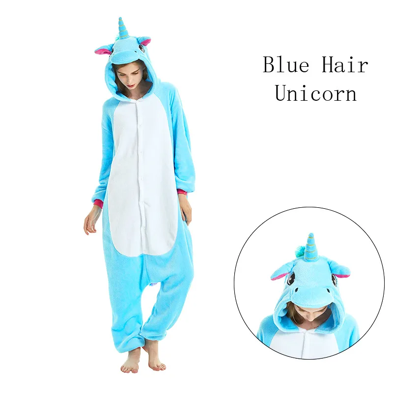 Женские пижамные комплекты с единорогом 2020 фланелевые пижамы милыми животными