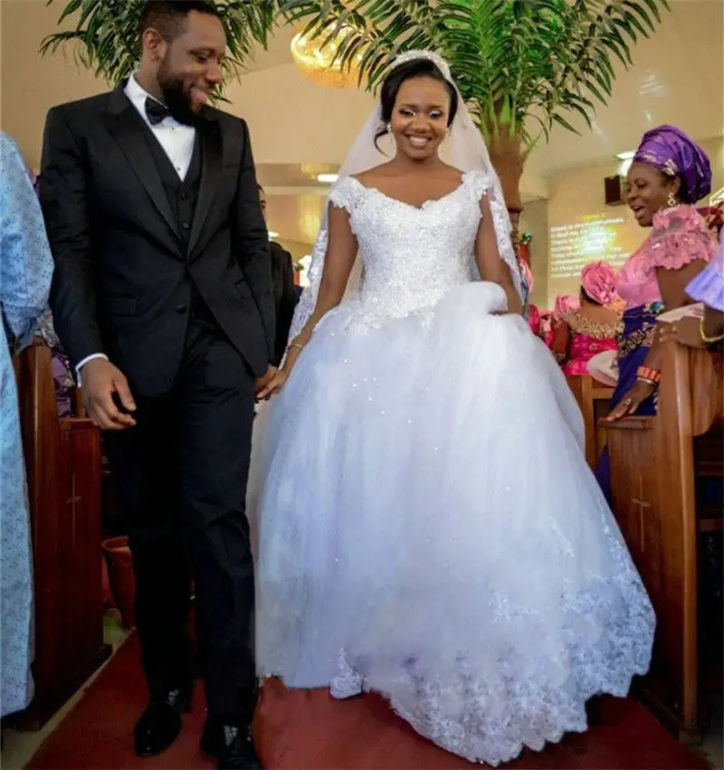 

Hot New white/ivory wedding dress custom size Chapel Train Sweetheart Bridal Gown 2021