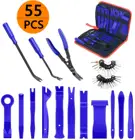 Набор инструментов для снятия обрезки, устройство для снятия обивки щипцы с зажимами, набор из 55 нейлоновых инструментов для снятия автомобильных панелей с портативной сумкой для хранения
