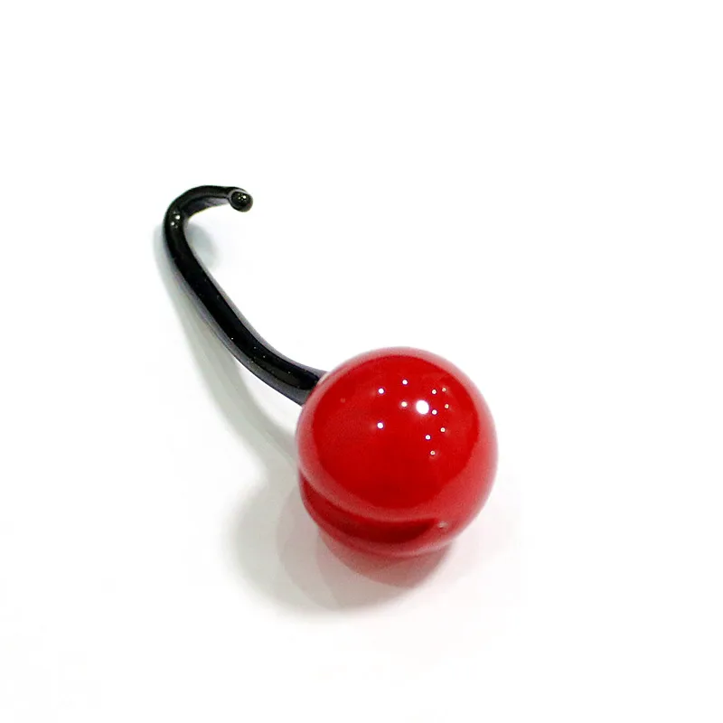 

Handmade Glass Cherry Art Figurines Ornaments Mini Simulation Fruits Pendant Gifts For Kids Home Decor Hanging Charm Accessories