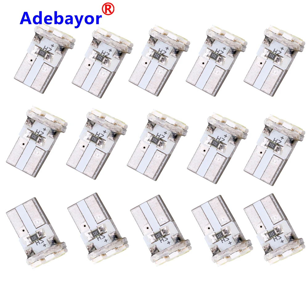 1000 шт PCB T10 Светодиодная лампа 1206 8 SMD W5W 64LM 147 габаритная дверная цвет белый 12